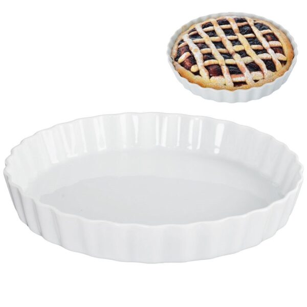 Forma do pieczenia zapiekania tarty ceramiczna 26,5 cm