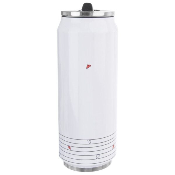 Kubek termiczny termos bidon serca serduszka PUSZKA 500 ml