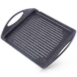 Płyta grillowa granitowa patelnia do grillowania smażenia prostokątna GRANDE 34x26,5 cm