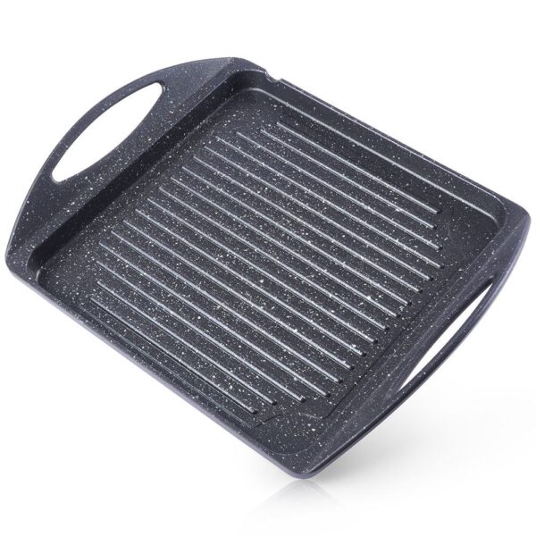 Płyta grillowa granitowa patelnia do grillowania smażenia prostokątna GRANDE 34x26,5 cm